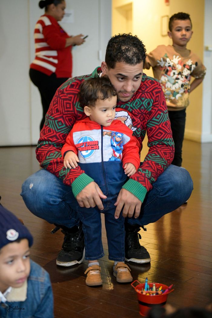 Un niño y su papá